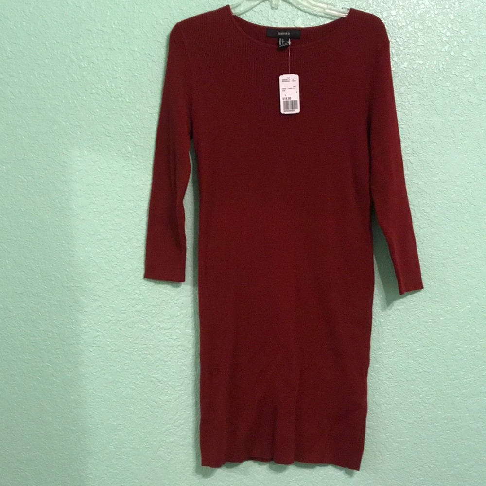 Red Sweater Dress